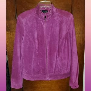 Valerie Stevens Real Suede Moto Jacket